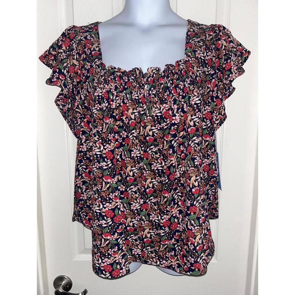Draper James Flutter Sleeve Too sz XL NWT